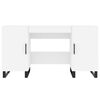 vidaXL Γραφείο Λευκό 140 x 50 x 75 εκ. από Επεξεργασμένο Ξύλο