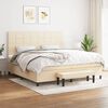 vidaXL &Kappa;&rho;&epsilon;&beta;ά&tau;&iota; Boxspring &mu;&epsilon; &Sigma;&tau;&rho;ώ&mu;&alpha; &Kappa;&rho;&epsilon;&mu; 200x200 &epsilon;&kappa;. &Upsilon;&phi;&alpha;&sigma;&mu;ά&tau;&iota;&nu;&omicron;