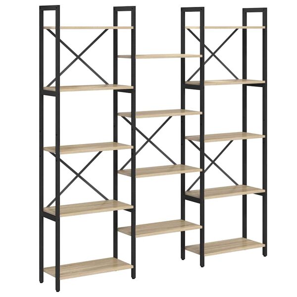 vidaXL &Rho;ά&phi;&iota; &Beta;&iota;&beta;&lambda;ί&omega;&nu; &Delta;&rho;ύ&sigmaf; Sonoma 156 x 25 x 167 &epsilon;&kappa;. &Epsilon;&pi;&epsilon;&xi;&epsilon;&rho;&gamma;&alpha;&sigma;&mu;έ&nu;&omicron; &xi;ύ&lambda;&omicron;