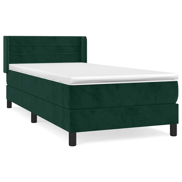 vidaXL &Kappa;&rho;&epsilon;&beta;ά&tau;&iota; Boxspring &mu;&epsilon; &Sigma;&tau;&rho;ώ&mu;&alpha; &Sigma;&kappa;&omicron;ύ&rho;&omicron; &Pi;&rho;ά&sigma;&iota;&nu;&omicron; 100x200&epsilon;&kappa;. &Beta;&epsilon;&lambda;&omicron;ύ&delta;&iota;&nu;&omicron;