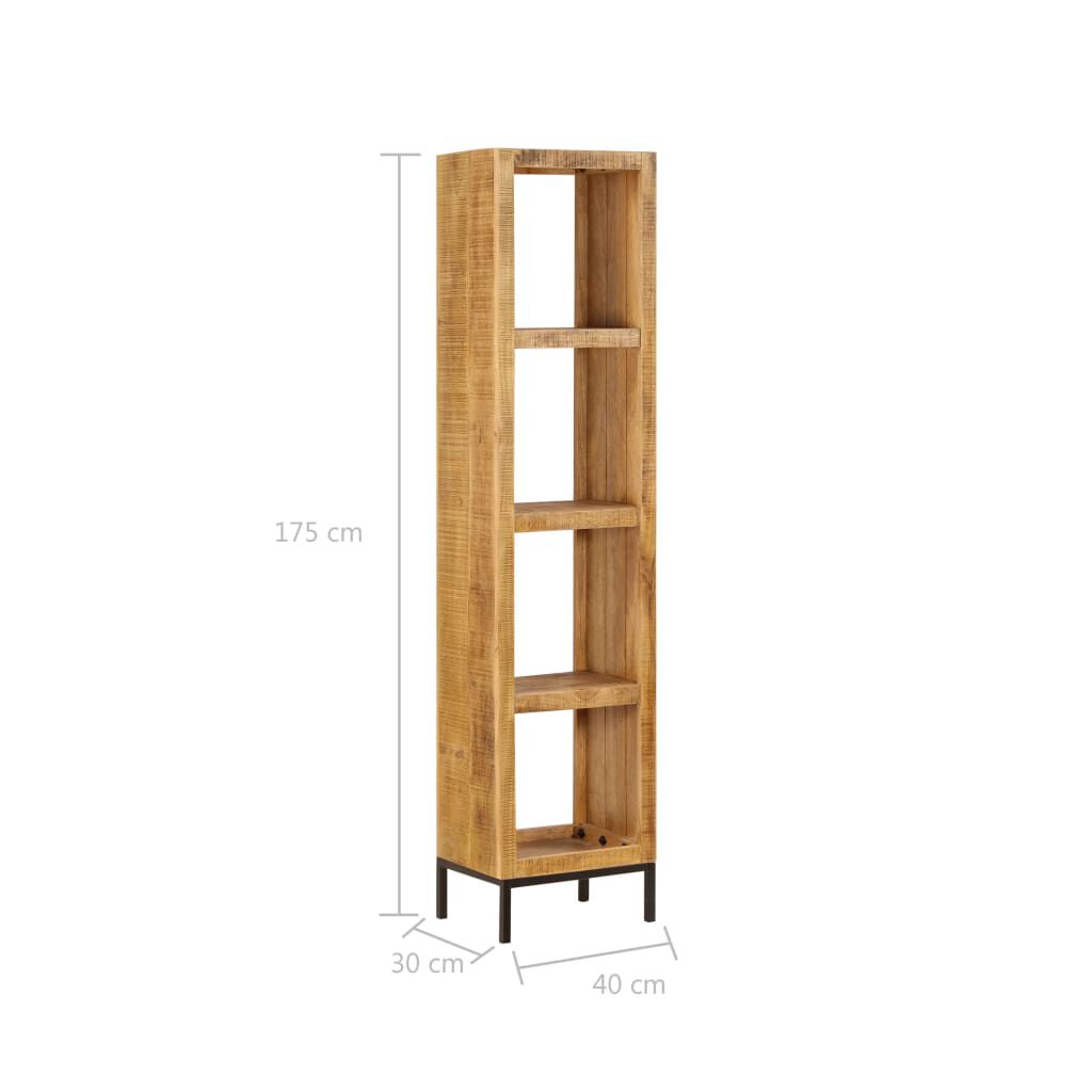 vidaXL Βιβλιοθήκη 40 x 30 x 175 εκ. από Μασίφ Ξύλο Μάνγκο