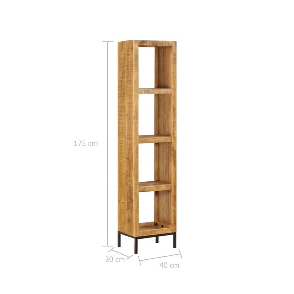 vidaXL Βιβλιοθήκη 40 x 30 x 175 εκ. από Μασίφ Ξύλο Μάνγκο