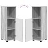 vidaXL Ντουλάπι Μπάνιου Γκρι sonoma 30 x 35 x 95 εκ Επεξεργασμένο ξύλο