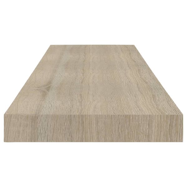 vidaXL Ράφια Τοίχου 2 τεμ. Χρώμα Δρυός 80x23,5x3,8 εκ. MDF