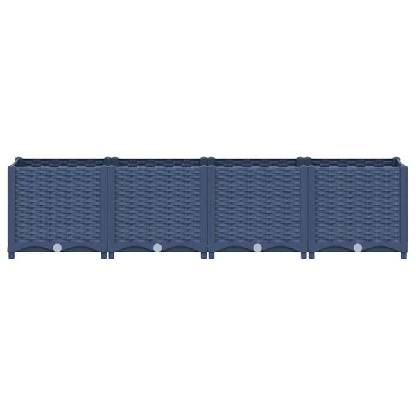 vidaXL Ζαρντινιέρα 160 x 40 x 38 εκ. από Πολυπροπυλένιο