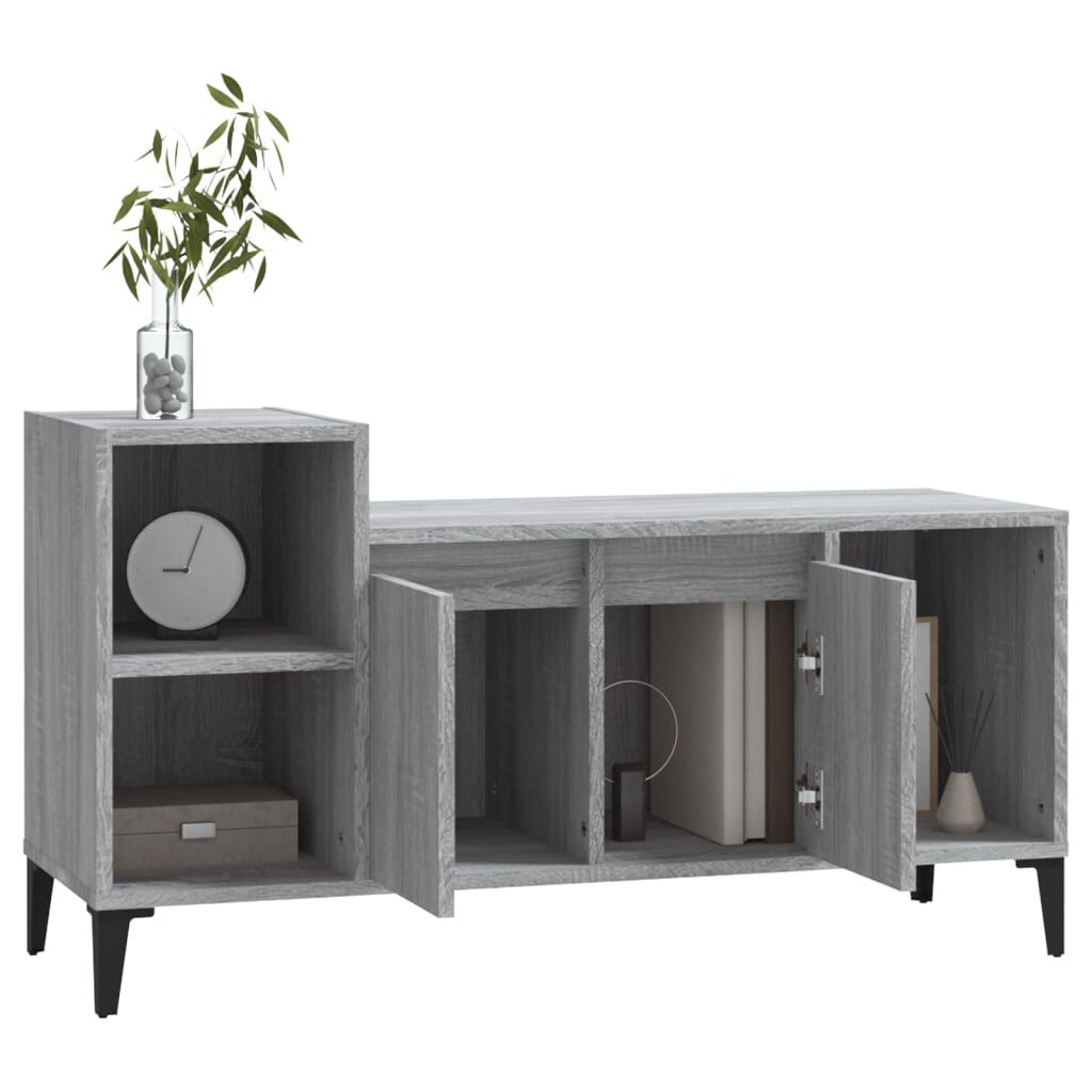 vidaXL Έπιπλο Τηλεόρασης Γκρι Sonoma 100x35x55 εκ. από Επεξεργ. Ξύλο