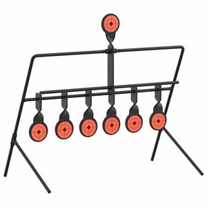 vidaXL Στόχος επαναφοράς Μαύρο 40 x 34 x 53 εκ. Ατσάλι