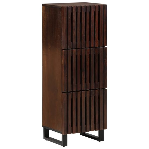 vidaXL Ντουλάπι Καφέ 40x34x110 εκ. από Μασίφ Ξύλο Μάνγκο