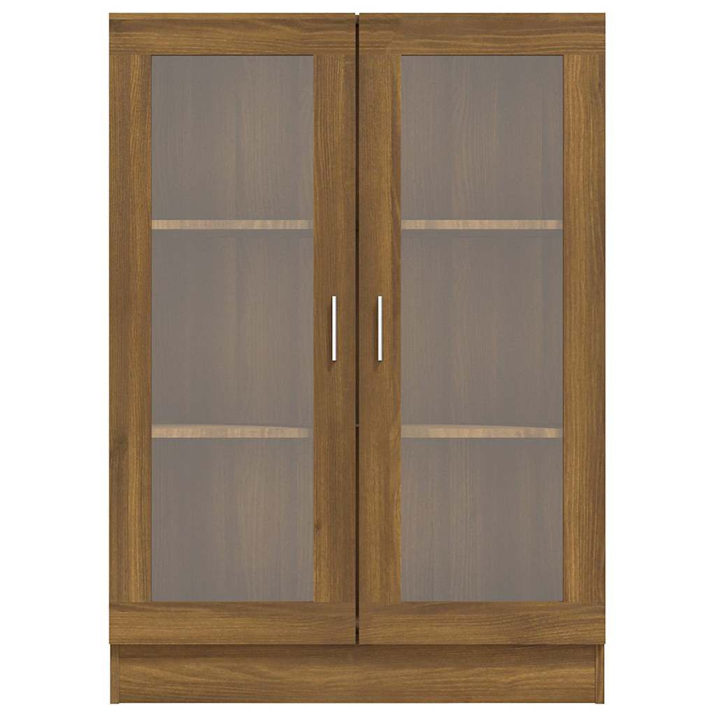 vidaXL Βιτρίνα Καφέ Δρυς 82,5 x 30,5 x 115 εκ. από Επεξεργασμένο Ξύλο