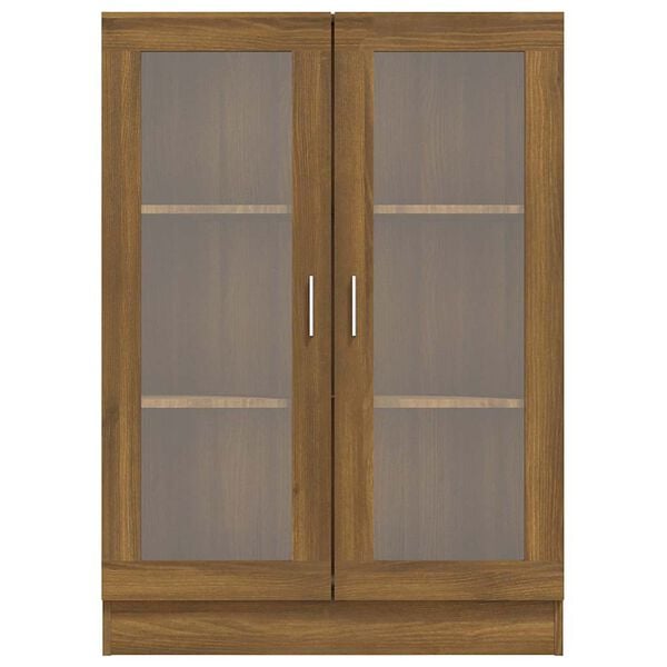 vidaXL Βιτρίνα Καφέ Δρυς 82,5 x 30,5 x 115 εκ. από Επεξεργασμένο Ξύλο