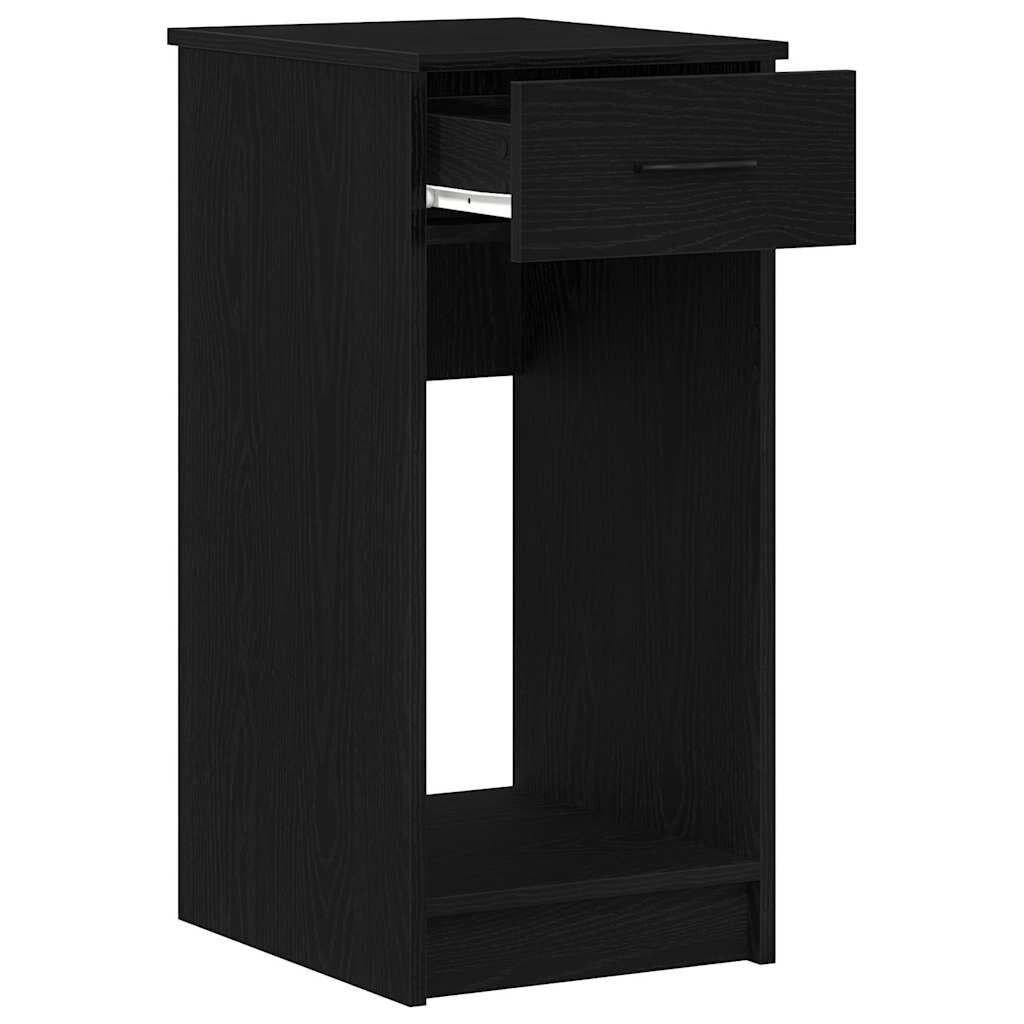vidaXL Πύργος υπολογιστή με συρτάρι Μαύρο 35x45x77 cm