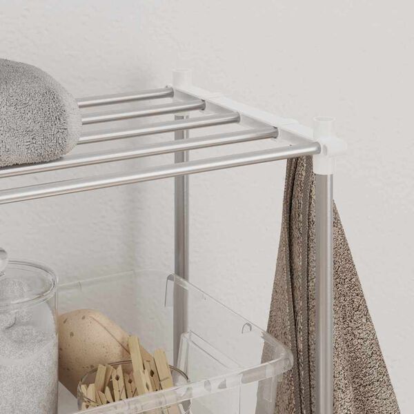 vidaXL &Rho;ά&phi;&iota;&alpha; &pi;&lambda;&upsilon;&nu;&tau;&eta;&rho;ί&omicron;&upsilon; &rho;&omicron;ύ&chi;&omega;&nu; &Lambda;&epsilon;&upsilon;&kappa;ό 70 x 27 x 136 &epsilon;&kappa; &Alpha;&lambda;&omicron;&upsilon;&mu;ί&nu;&iota;&omicron;