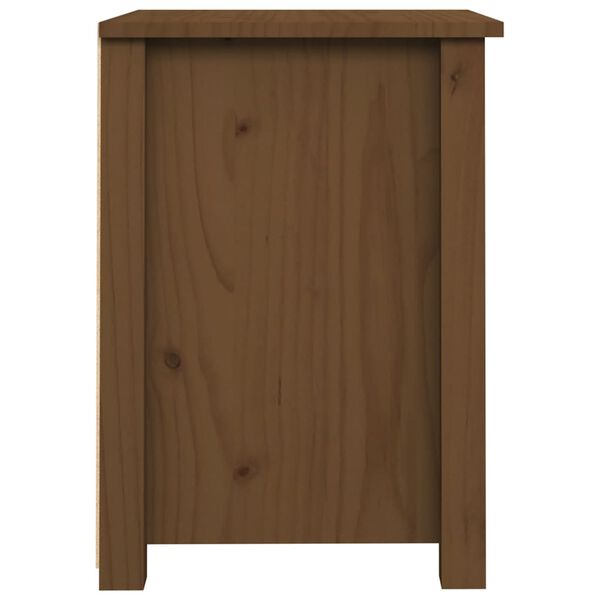 vidaXL Κομοδίνα 2 τεμ. Μελί 40 x 35 x 49 εκ. από Μασίφ Ξύλο Πεύκου