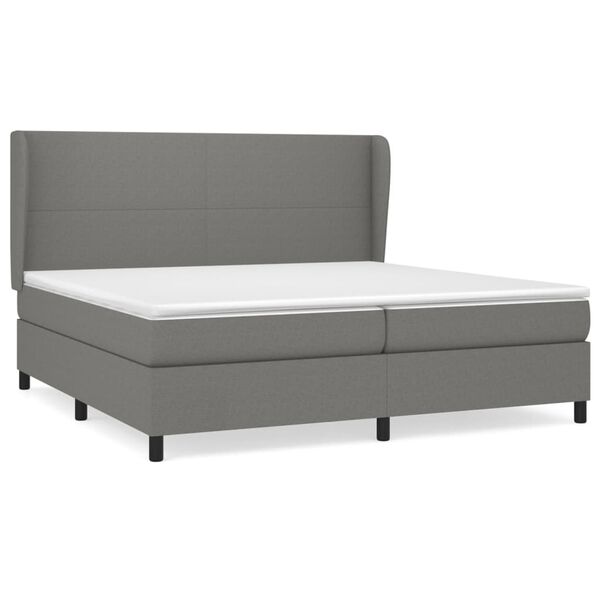 vidaXL &Kappa;&rho;&epsilon;&beta;ά&tau;&iota; Boxspring &mu;&epsilon; &Sigma;&tau;&rho;ώ&mu;&alpha; &Sigma;&kappa;&omicron;ύ&rho;&omicron; &Gamma;&kappa;&rho;&iota; 200x200 &epsilon;&kappa;. &Upsilon;&phi;&alpha;&sigma;&mu;ά&tau;&iota;&nu;&omicron;