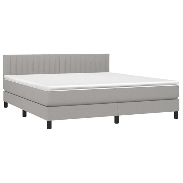vidaXL &Kappa;&rho;&epsilon;&beta;ά&tau;&iota; Boxspring &mu;&epsilon; &Sigma;&tau;&rho;ώ&mu;&alpha; &Alpha;&nu;. &Pi;&rho;ά&sigma;&iota;&nu;&omicron; 160x200&epsilon;&kappa; &Upsilon;&phi;&alpha;&sigma;&mu;ά&tau;&iota;&nu;&omicron;