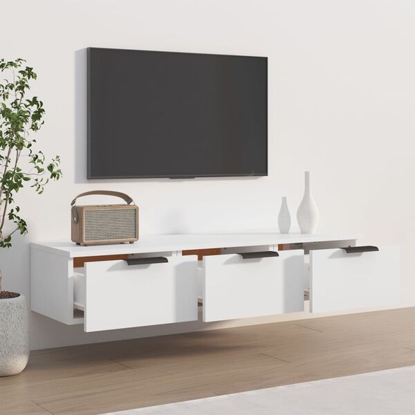 vidaXL Ντουλάπι Τοίχου Λευκό 102 x 30 x 20 εκ. από Επεξεργασμένο Ξύλο