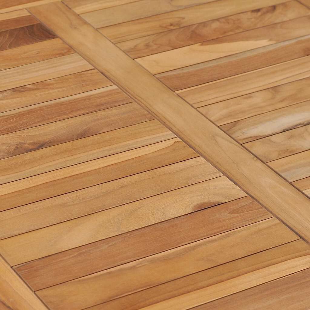vidaXL Τραπεζαρία Κήπου 80 x 80 x 80 εκ. από Μασίφ Ξύλο Teak