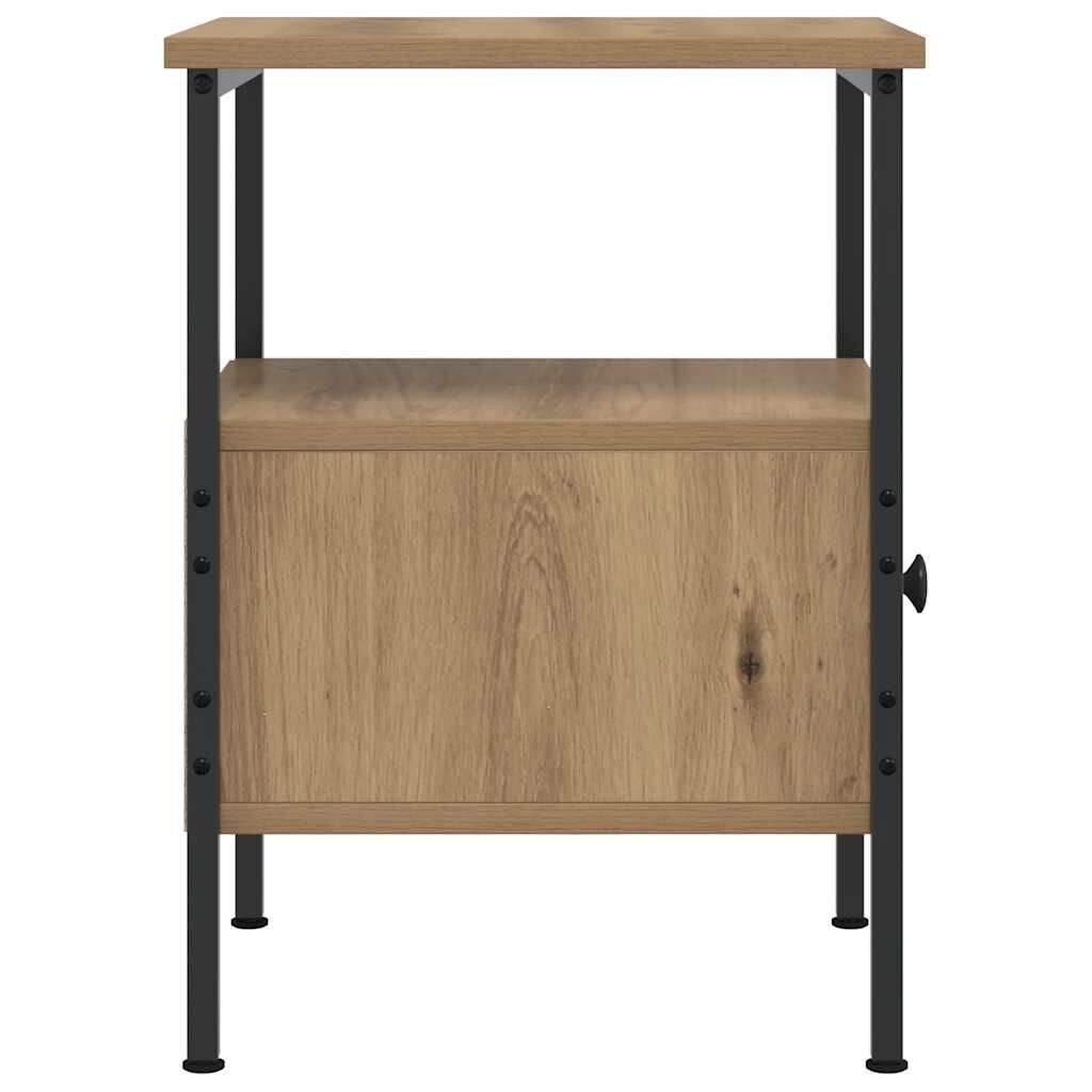 vidaXL Κομοδίνα 2 τεμάχια Artisan Oak 34x36x50 cm Κατασκευασμένο ξύλο