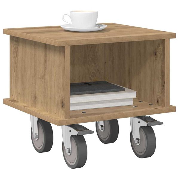 vidaXL &Beta;ά&sigma;&eta; TV Artisan Oak 37 x 35 x 35 &epsilon;&kappa; &Epsilon;&pi;&epsilon;&xi;&epsilon;&rho;&gamma;&alpha;&sigma;&mu;έ&nu;&omicron; &xi;ύ&lambda;&omicron;