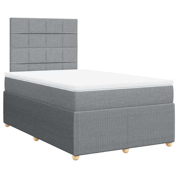 vidaXL &Kappa;&rho;&epsilon;&beta;ά&tau;&iota; Boxspring &mu;&epsilon; &Sigma;&tau;&rho;ώ&mu;&alpha; &Alpha;&nu;&omicron;&iota;&chi;&tau;ό &Gamma;&kappa;&rho;&iota; 120x200 &epsilon;&kappa;. &Upsilon;&phi;&alpha;&sigma;&mu;ά&tau;&iota;&nu;&omicron;