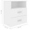 vidaXL Κομοδίνο Λευκό 50 x 32 x 60 εκ.