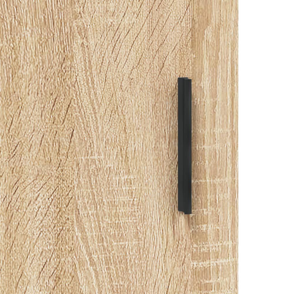 vidaXL Ντουλάπι Sonoma δρυς 69,5 x 34 x 180 εκ. από Επεξεργασμένο Ξύλο