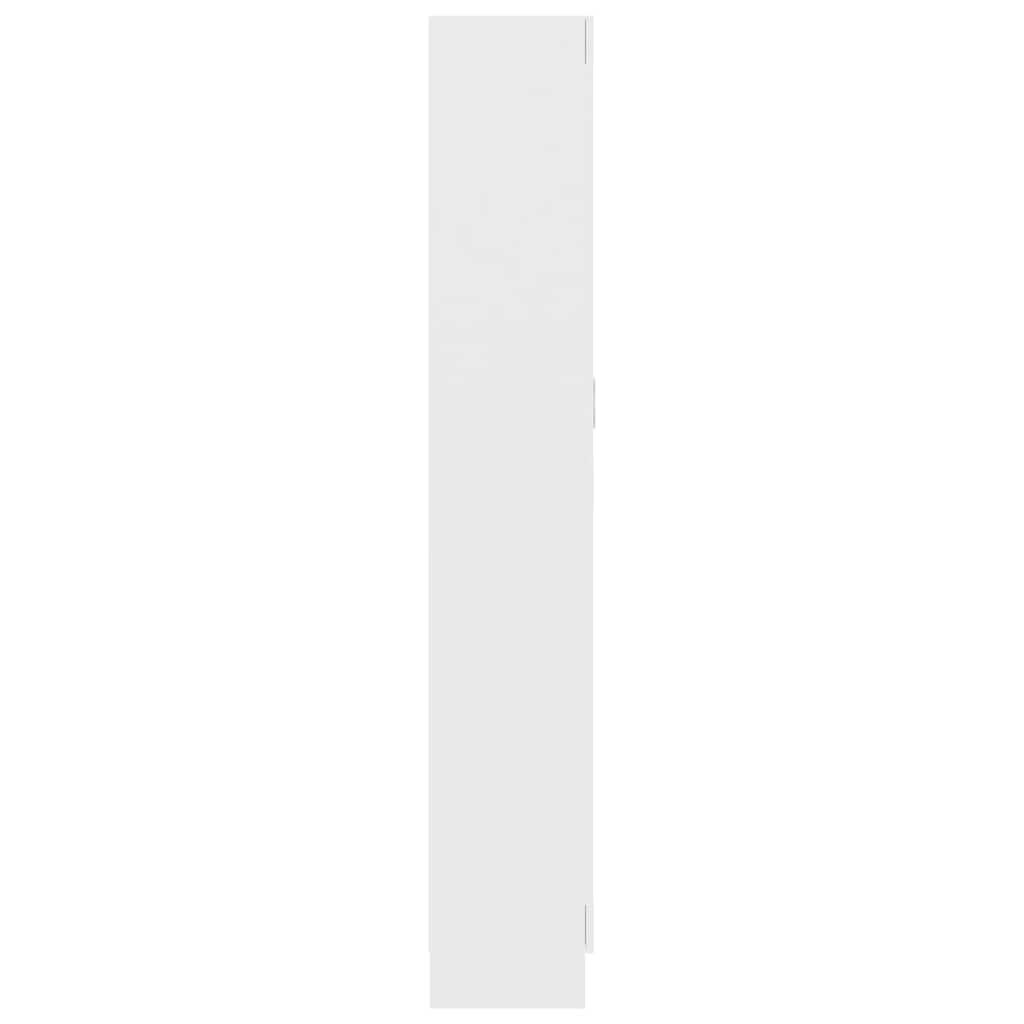vidaXL Βιβλιοθήκη Λευκή 82,5 x 30,5 x 185,5 εκ. Επεξ. Ξύλο