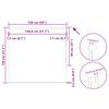 vidaXL Roller Blind Blackout &gamma;&kappa;&rho;ί 150x130 cm &Pi;&lambda;ά&tau;&omicron;&sigmaf; &upsilon;&phi;ά&sigma;&mu;&alpha;&tau;&omicron;&sigmaf; 146,6cm