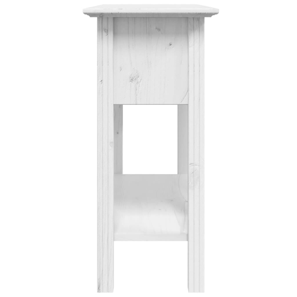 vidaXL Τραπέζι Κονσόλα BODO Λευκό 91x35x74 εκ. Μασίφ Ξύλο Πεύκου