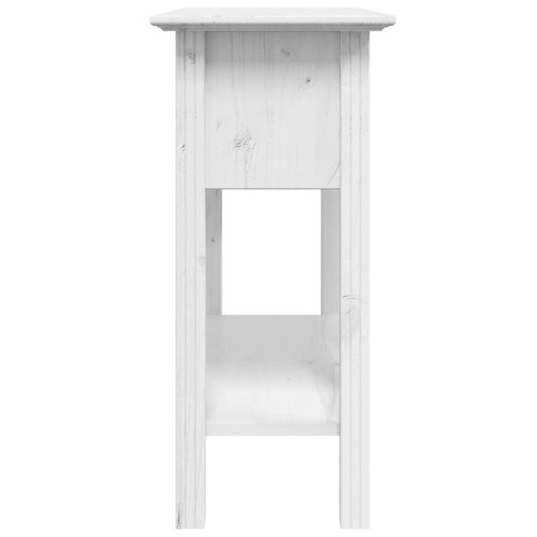 vidaXL Τραπέζι Κονσόλα BODO Λευκό 91x35x74 εκ. Μασίφ Ξύλο Πεύκου