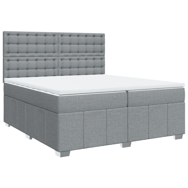 vidaXL &Kappa;&rho;&epsilon;&beta;ά&tau;&iota; Boxspring &mu;&epsilon; &Sigma;&tau;&rho;ώ&mu;&alpha; &Alpha;&nu;&omicron;&iota;&chi;&tau;ό &Gamma;&kappa;&rho;&iota; 200x200 &epsilon;&kappa;. &Upsilon;&phi;&alpha;&sigma;&mu;ά&tau;&iota;&nu;&omicron;