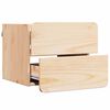 vidaXL Κομοδίνο με συρτάρι Καφέ 39 x 34 x 33 εκ. Μασίφ ξύλο πεύκου