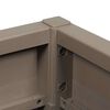 vidaXL Γλάστρα Κήπου Γκρι 36 x 36 x 35 εκ. Πολυπροπυλένιο