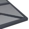 vidaXL Τραπέζι Κήπου Ανθρακί με Πλέγμα 80 x 80 x 72,5 εκ. Ατσάλινο