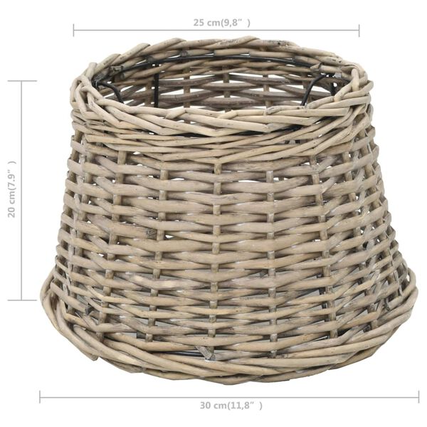 vidaXL Καπέλο Φωτιστικού Φυσικό Χρώμα 30 x 20 εκ. από Wicker