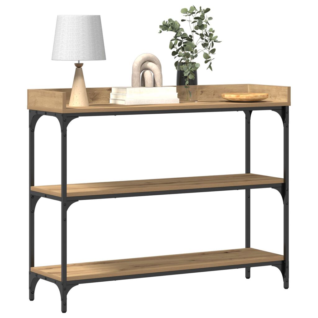 vidaXL Κονσόλα Ξύλου Artisan 100x30x80 εκ. Κατασκευασμένο ξύλο & Ατσάλι