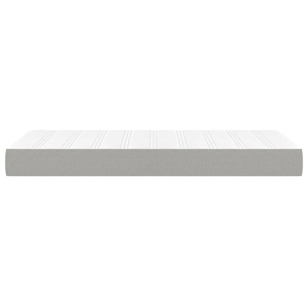 vidaXL Στρώμα με Pocket Springs Ανοιχτό Γκρι 100x200x20 εκ. Υφασμάτινο