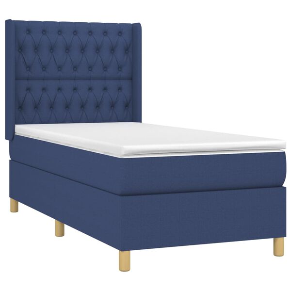 vidaXL &Kappa;&rho;&epsilon;&beta;ά&tau;&iota; Boxspring &mu;&epsilon; &Sigma;&tau;&rho;ώ&mu;&alpha; &Mu;&pi;&lambda;&epsilon; 90x190 &epsilon;&kappa;.&Upsilon;&phi;&alpha;&sigma;&mu;ά&tau;&iota;&nu;&omicron;