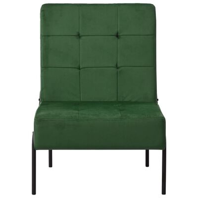 vidaXL Καρέκλα Χαλάρωσης 65 x 79 x 87 Σκούρο Πράσινο Βελούδινη