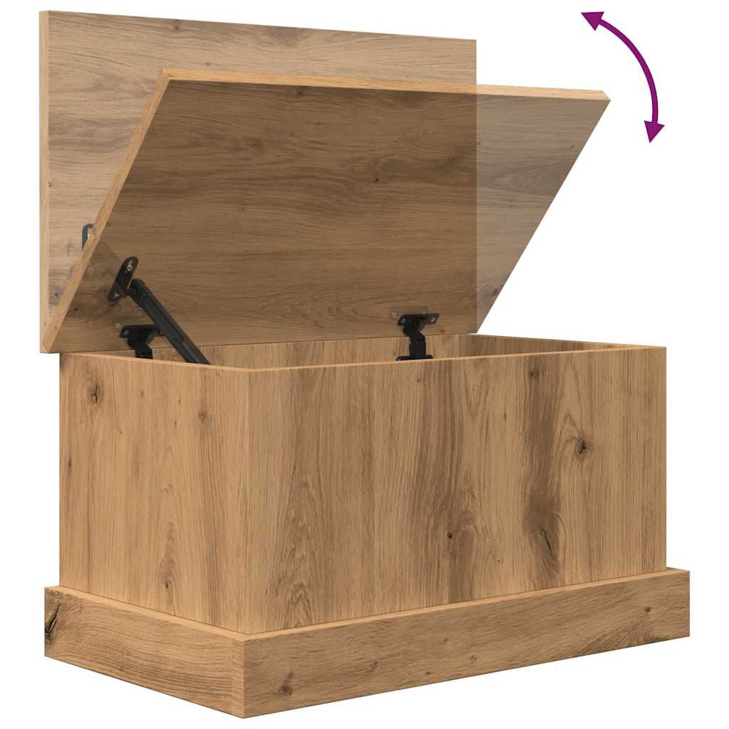 vidaXL Κουτί Αποθήκευσης Αρτισιανή Δρυς 30x50x28 εκ. Επεξ.Ξύλο