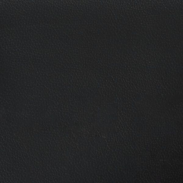 vidaXL Κρεβάτι Boxspring με Στρώμα Μαύρο 120x190εκ.από Συνθετικό Δέρμα