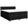 vidaXL &Kappa;&rho;&epsilon;&beta;ά&tau;&iota; Boxspring &mu;&epsilon; &Sigma;&tau;&rho;ώ&mu;&alpha; &Mu;&alpha;ύ&rho;&omicron; 200x200 &epsilon;&kappa;. &Upsilon;&phi;&alpha;&sigma;&mu;ά&tau;&iota;&nu;&omicron;