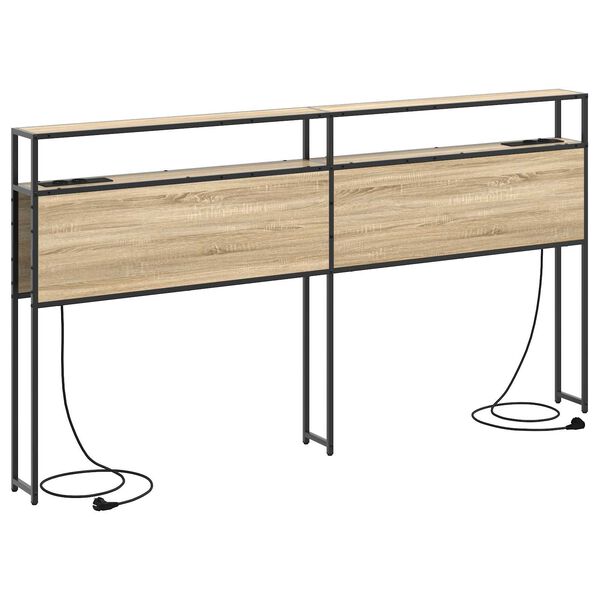 vidaXL Κεφαλάρι Αποθήκης Sonoma Oak 180 εκ. Επεξεργασμένο ξύλο