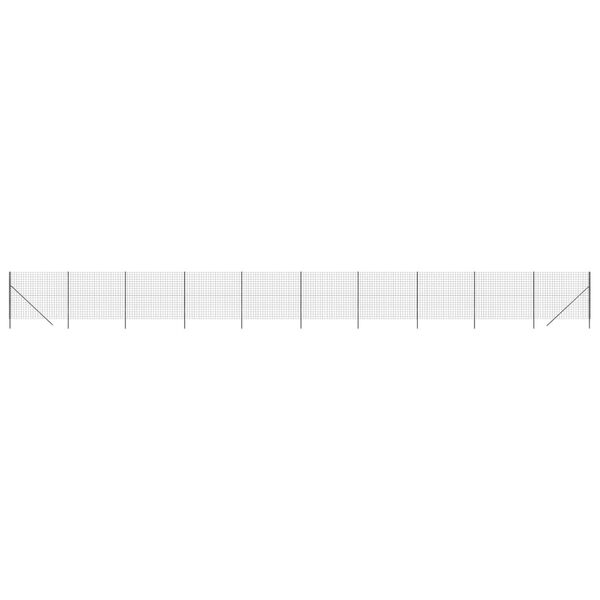 vidaXL Συρματόπλεγμα Περίφραξης Ανθρακί 1,8x25 μ. Γαλβανισμένο Ατσάλι