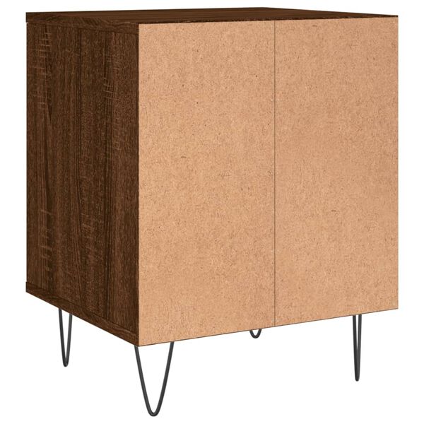 vidaXL Κομοδίνα 2 τεμ. Καφέ Δρυς 40 x 35 x 50 εκ. από Επεξεργ. Ξύλο