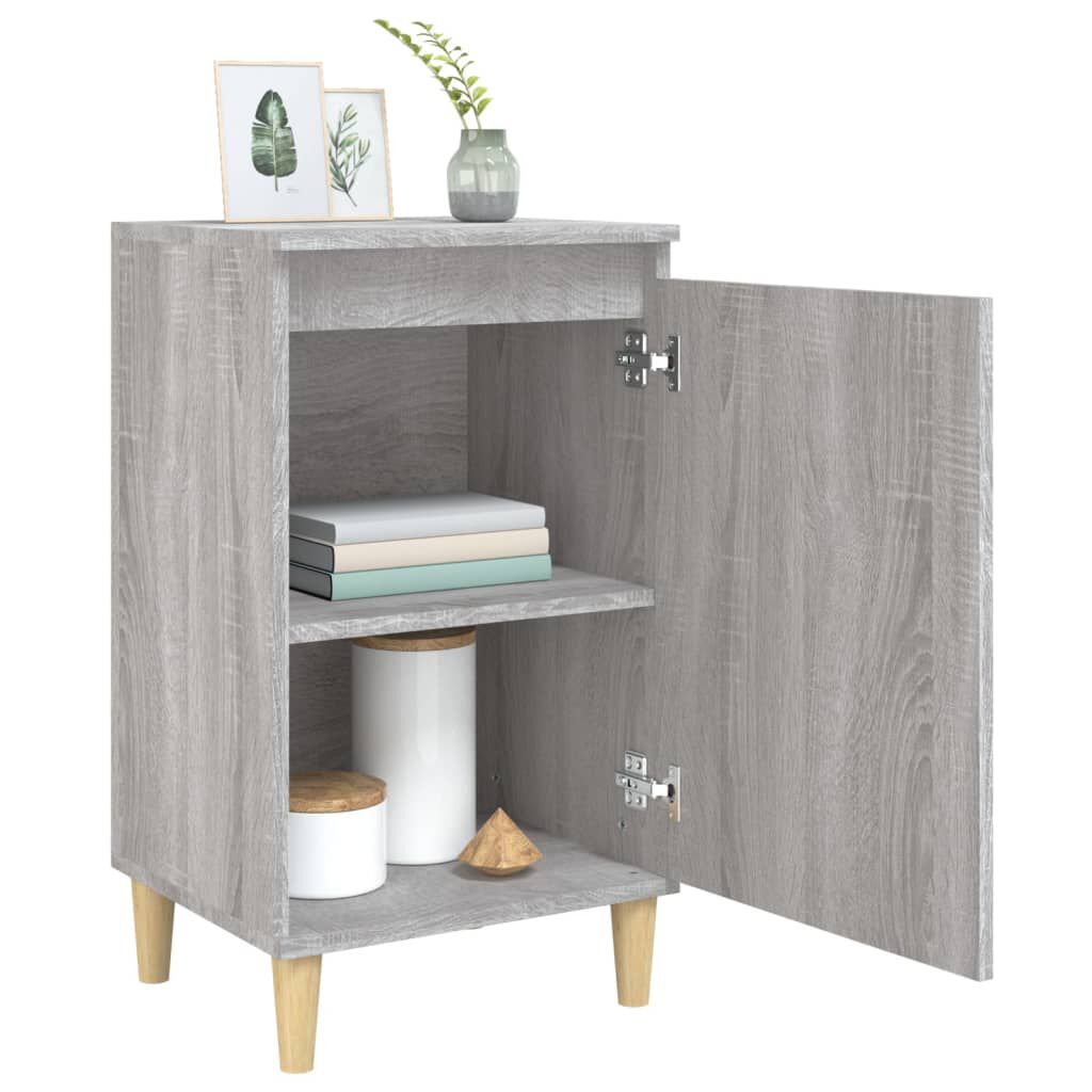 vidaXL Κομοδίνα 2 τεμ. Γκρι Sonoma 40x35x70 εκ. από Επεξεργασμένο Ξύλο