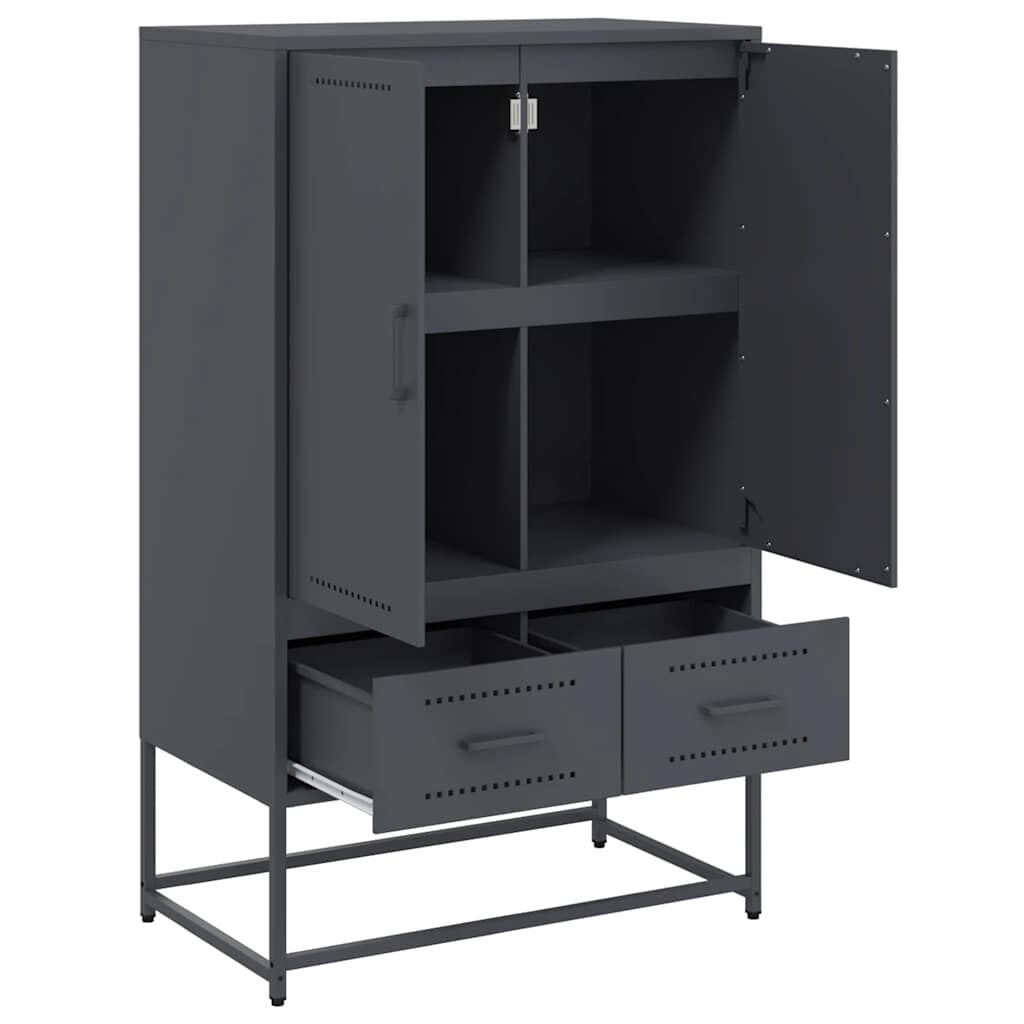 vidaXL Ντουλάπι Ανθρακί 68x39x111,5 εκ. από Χάλυβα