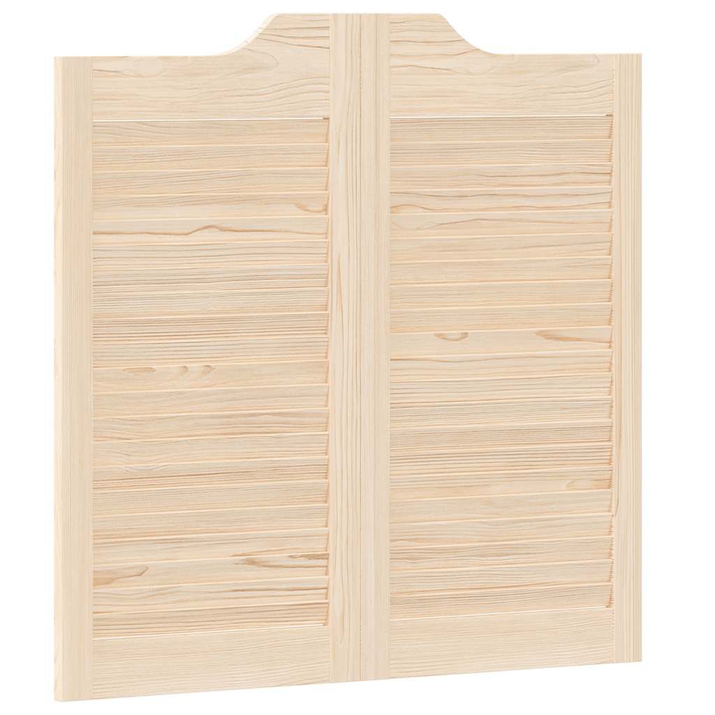 vidaXL Ανοιγόμενες πόρτες περσίδες 2 ζευγών 80x80 cm μασίφ ξύλο πεύκο