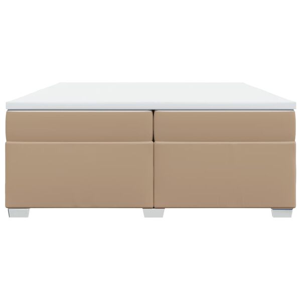 vidaXL &Kappa;&rho;&epsilon;&beta;ά&tau;&iota; Boxspring &mu;&epsilon; &Sigma;&tau;&rho;ώ&mu;&alpha; &Kappa;&alpha;&pi;&omicron;&upsilon;&tau;&sigma;ί&nu;&omicron; 200x200&epsilon;&kappa;.&alpha;&pi;ό &Sigma;&upsilon;&nu;&theta;.&Delta;έ&rho;&mu;&alpha;