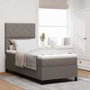 vidaXL Κρεβάτι με ελατήρια με στρώμα Taupe 100 x 200 cm ύφασμα